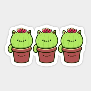 cactus cat Sticker